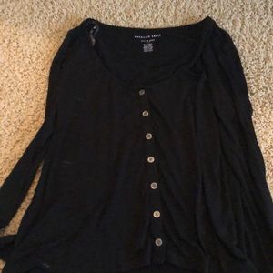 Black T Shirt Soft and Sexy AEO